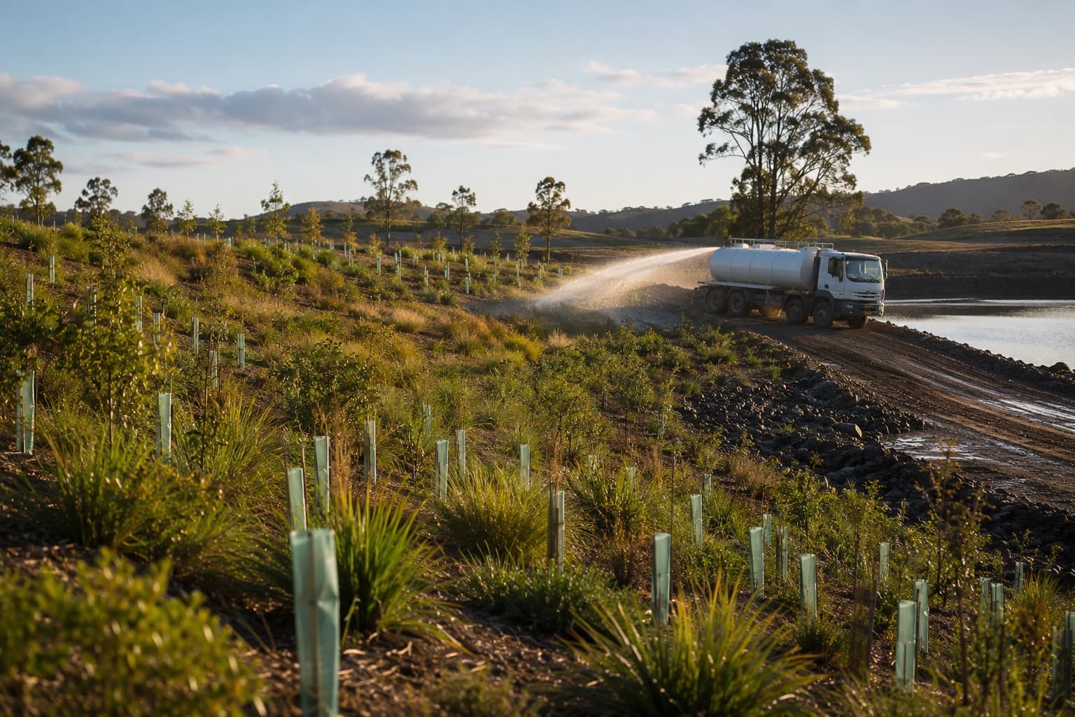Mine site rehabilitation and revegetation